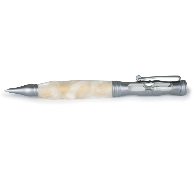 Hourglass Twist Ballpoint Pen Kit - Finish:Chrome